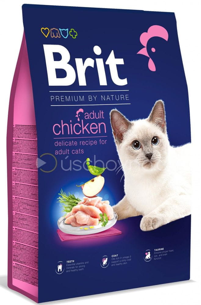 Brit by Nature Cat. Adult Chicken, 8 kg